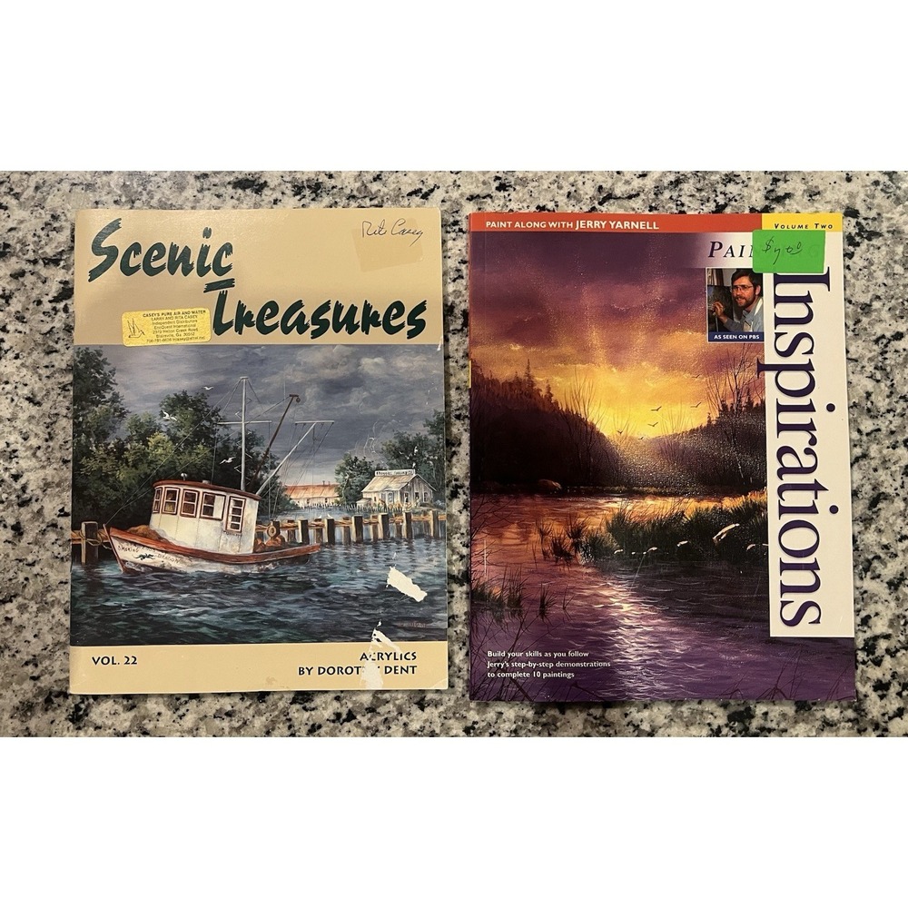 Painting Art Books Lot Jerry Yarnell Inspirations‎ Dorothy Dent Scenic Treasures